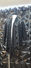 Load image into Gallery viewer, Black see thru duster          sz small-lrg (10)
