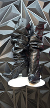 Load image into Gallery viewer, Black studded scrunch boots           sz 6
