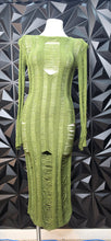 Load image into Gallery viewer, Fashion Nova distressed dress               sz small
