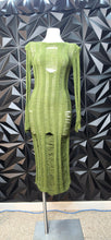 Load image into Gallery viewer, Fashion Nova distressed dress               sz small
