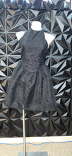 Load image into Gallery viewer, H&amp;M black halter dress                 sz medium
