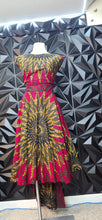 Load image into Gallery viewer, Ankara high low dress              sz 16/18 fit   See measurements

