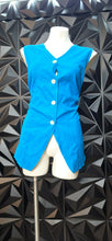Load image into Gallery viewer, Carol Little blue vest              sz 16, best fitting sz14
