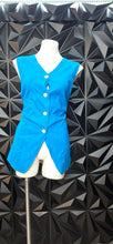 Load image into Gallery viewer, Carol Little blue vest              sz 16, best fitting sz14
