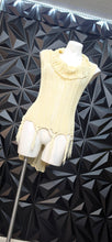 Load image into Gallery viewer, Jack netted high low fringe  top            sz med-lrg
