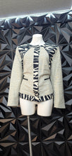 Load image into Gallery viewer, Chicos mix print blazer/ wide leg pant 2 piece set           sz chico2= large (14)
