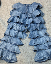 Load image into Gallery viewer, Akira Denim ruffled layered jeans     sz small
