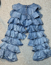Load image into Gallery viewer, Akira Denim ruffled layered jeans     sz small
