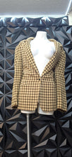 Load image into Gallery viewer, Koret vintage plaid blazer             sz 16

