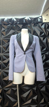 Load image into Gallery viewer, NWT Forever 21 blue blazer         sz lrg, best fitting sz medium
