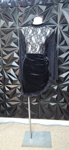 Load image into Gallery viewer, Shein curve lace velour dress             sz 2xl (14/16)
