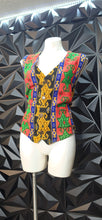 Load image into Gallery viewer, Chicos design abstract print vest         sz chicos 2=large
