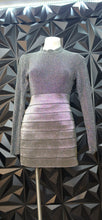 Load image into Gallery viewer, Express silver bandage skirt           sz medium-12
