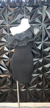 Load image into Gallery viewer, Zara 1 arm tulle top dress           sz small
