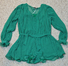 Load image into Gallery viewer, Endless Rose polka dot romper        sz small
