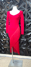 Load image into Gallery viewer, Fashion nova fringe bodycon dress        sz small
