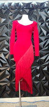 Load image into Gallery viewer, Fashion nova fringe bodycon dress        sz small
