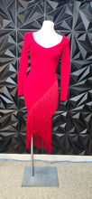 Load image into Gallery viewer, Fashion nova fringe bodycon dress        sz small
