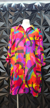 Load image into Gallery viewer, La Truth multicolor sheer duster          sz 2x

