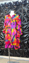 Load image into Gallery viewer, La Truth multicolor sheer duster          sz 2x
