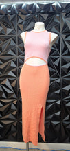 Load image into Gallery viewer, Orange/pink cutout front  dress       sz xl-2x
