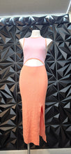 Load image into Gallery viewer, Orange/pink cutout front  dress       sz xl-2x
