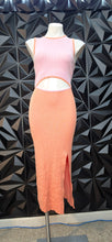 Load image into Gallery viewer, Orange/pink cutout front  dress       sz xl-2x
