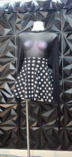 Load image into Gallery viewer, Fit and flare polka dot skirt      sz large
