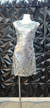 Load image into Gallery viewer, Premier Amour silver sequin dress       sz 16
