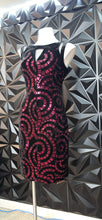Load image into Gallery viewer, Jax velour sequins dress             sz 8
