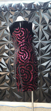 Load image into Gallery viewer, Jax velour sequins dress             sz 8
