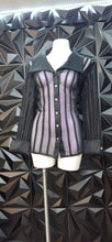 Load image into Gallery viewer, JS collections sheer stripe blouse            sz 16-18
