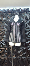 Load image into Gallery viewer, JS collections sheer stripe blouse            sz 16-18
