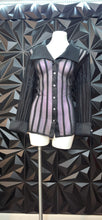 Load image into Gallery viewer, JS collections sheer stripe blouse            sz 16-18
