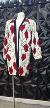 Load image into Gallery viewer, Rose open front duster              sz med-xlarge
