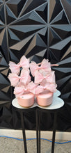 Load image into Gallery viewer, Azalea wang pink bow platform heels            sz 8  Disclaimer: Chipped at the toe
