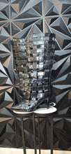 Load image into Gallery viewer, Ashro black caged heels            sz 8
