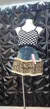 Load image into Gallery viewer, NWT Romwe animal print denim skirt                   sz xl, 14-16
