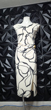 Load image into Gallery viewer, Donna Karan black and white dress                    sz untagged, Best fitting sz 18
