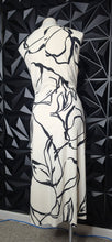 Load image into Gallery viewer, Donna Karan black and white dress                    sz untagged, Best fitting sz 18
