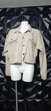 Load image into Gallery viewer, Swoosh corduroy crop jacket              sz med-xlrg
