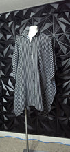 Load image into Gallery viewer, Stripe poncho top/dress                sz lrg-2x
