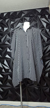 Load image into Gallery viewer, Stripe poncho top/dress                sz lrg-2x
