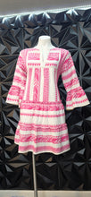Load image into Gallery viewer, Pink and white baby doll dress               sz medium

