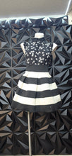 Load image into Gallery viewer, Xhiliration stripe structure skirt             sz small
