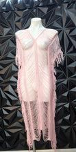 Load image into Gallery viewer, Pink fringe distress dress           sz large
