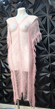 Load image into Gallery viewer, Pink fringe distress dress           sz large
