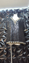 Load image into Gallery viewer, Jakelin design vintage beaded and sequin top     sz 2x (best fit sz 16)
