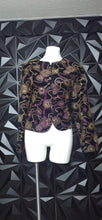 Load image into Gallery viewer, Norton Mcnaughton gold embroidered blazer             sz 16
