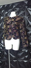 Load image into Gallery viewer, Norton Mcnaughton gold embroidered blazer             sz 16
